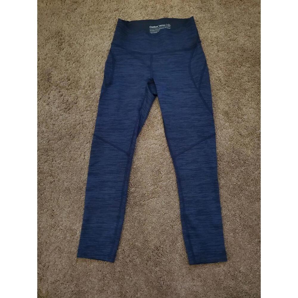 Outdoor Voices Capri Heathered Blue Leggings Womens Size Xsmall Outdoors Active